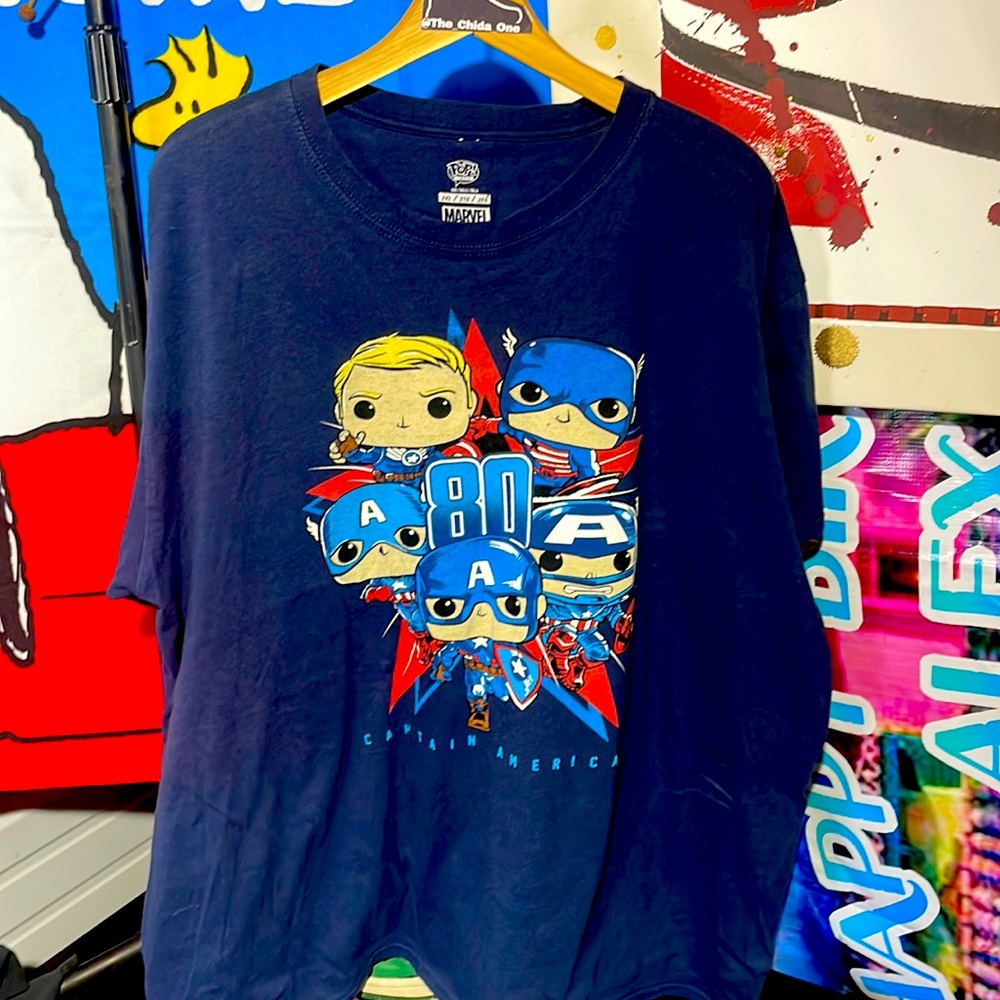 Pop Tees Captain America - Picture 2 of 5